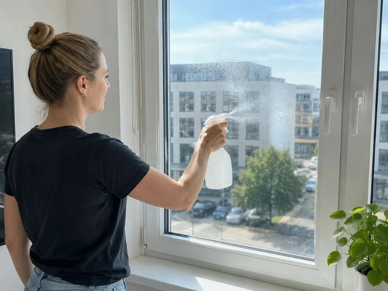 Uppladdningsbar 2-i-1 Golvmopp & Fönstertvätt med Spray och Skrapa