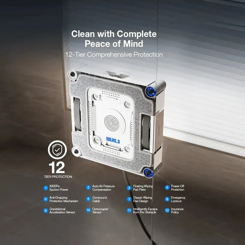 ECOVACS WINBOT W3 Pro Omni Robotic Window Cleaner