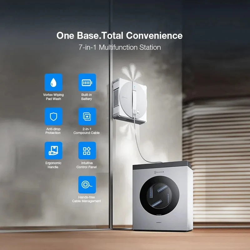ECOVACS WINBOT W3 Pro Omni Robotic Window Cleaner