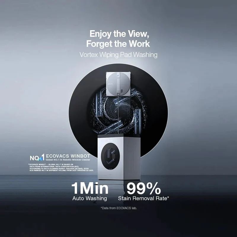 ECOVACS WINBOT W3 Pro Omni Robotic Window Cleaner