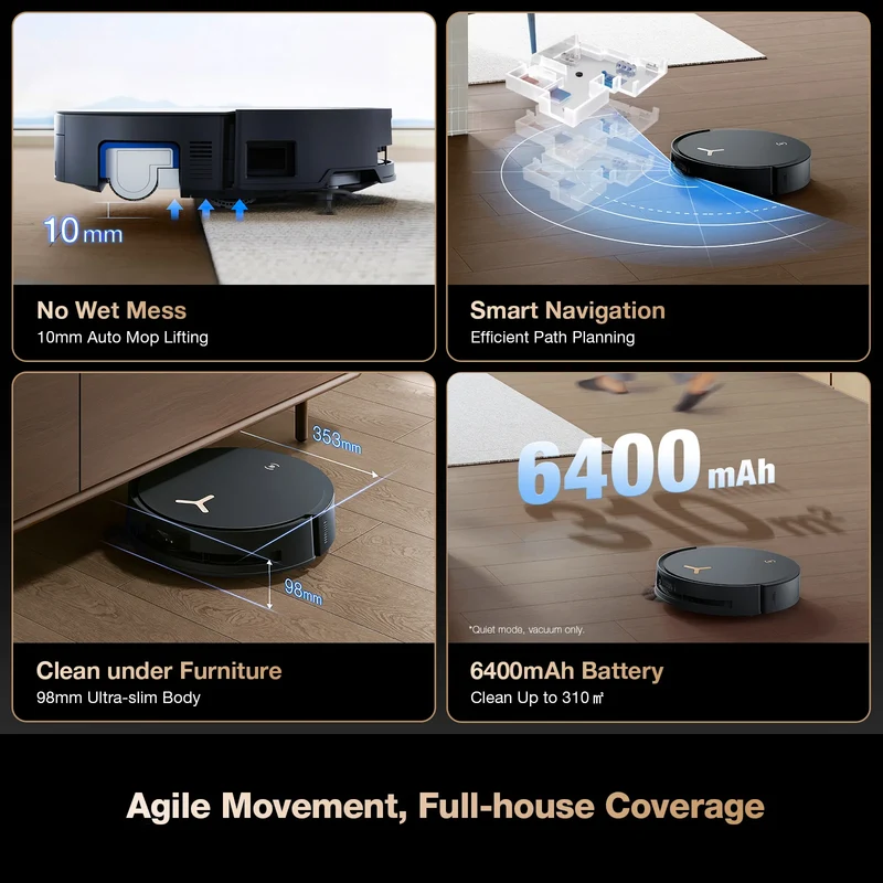 A Grade Refurbished ECOVACS Deebot X8 Pro OMNI Vacuum Cleaner