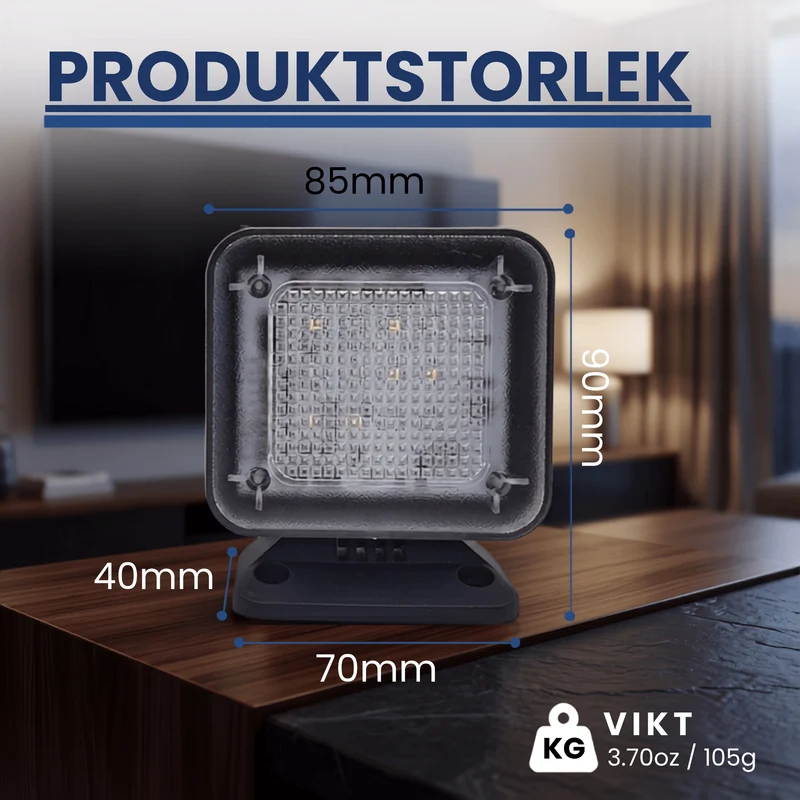 GlowGuard – LED TV-Simulator med Timer och Skymningssensor – Inbrottsskydd för Hem, Lägenhet och Studentrum