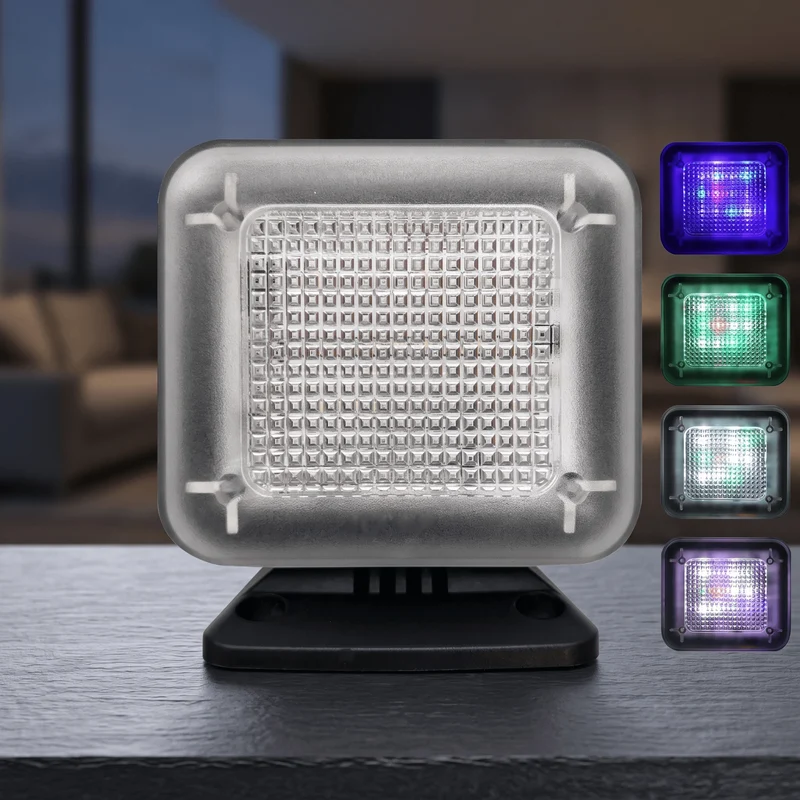 GlowGuard – LED TV-Simulator med Timer och Skymningssensor – Inbrottsskydd för Hem, Lägenhet och Studentrum
