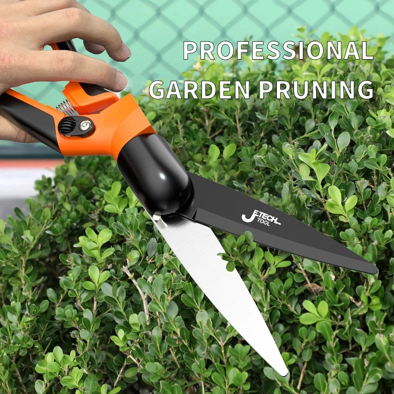 Ergonomisk Gartensaks med 360° Drejehåndtag | SK5 Stålblad til Præcise Snit | Skridsikker | Til Rosen, Buske & Bonsai