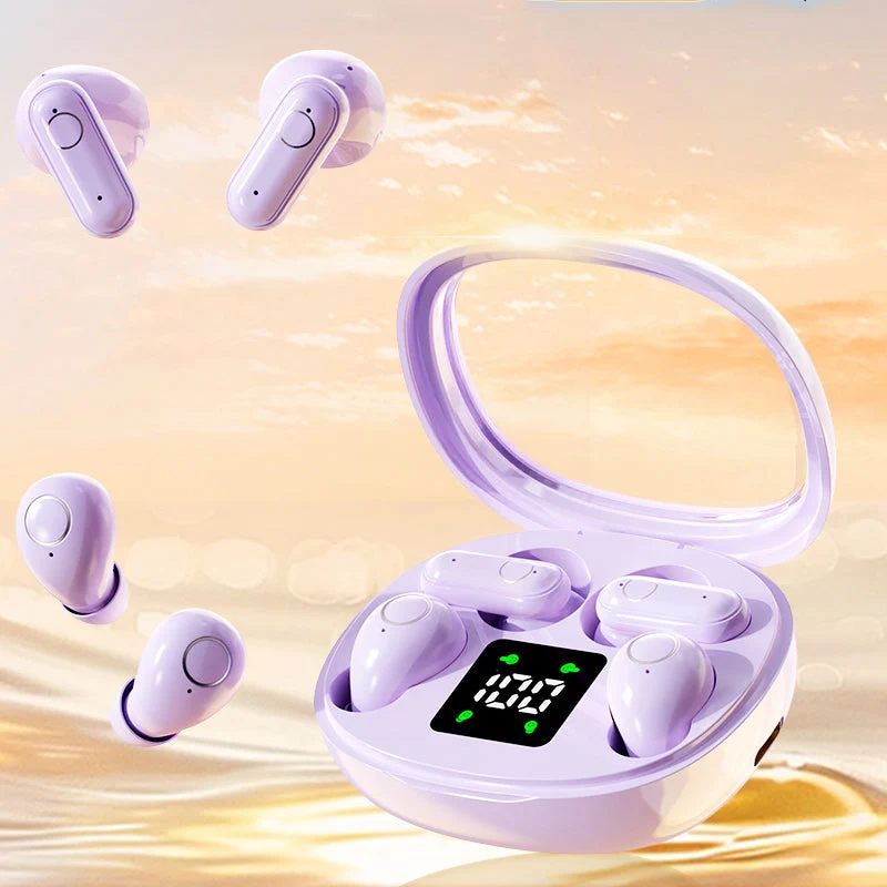 Trådløse In-Ear Hovedtelefoner | Bluetooth 5.4 med Støjreduktion & Ladetasker | Over 8 Timer Batterilevetid