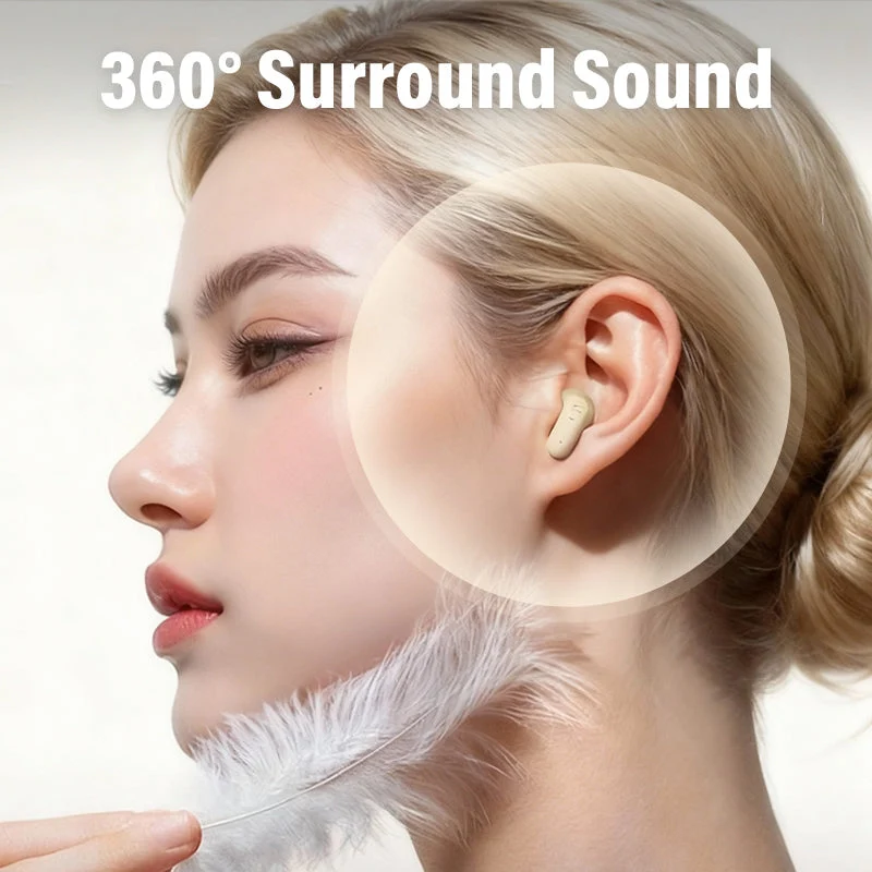 Trådløse In-Ear Hovedtelefoner | Bluetooth 5.4 med Støjreduktion & Ladetasker | Over 8 Timer Batterilevetid