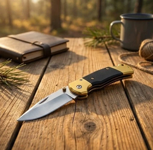 Folding kniv med fjederåbning | 3,75" S30V-klinge & G10-håndtag | Korrosionsbeständig, solid lås, til udendørs/hverdag