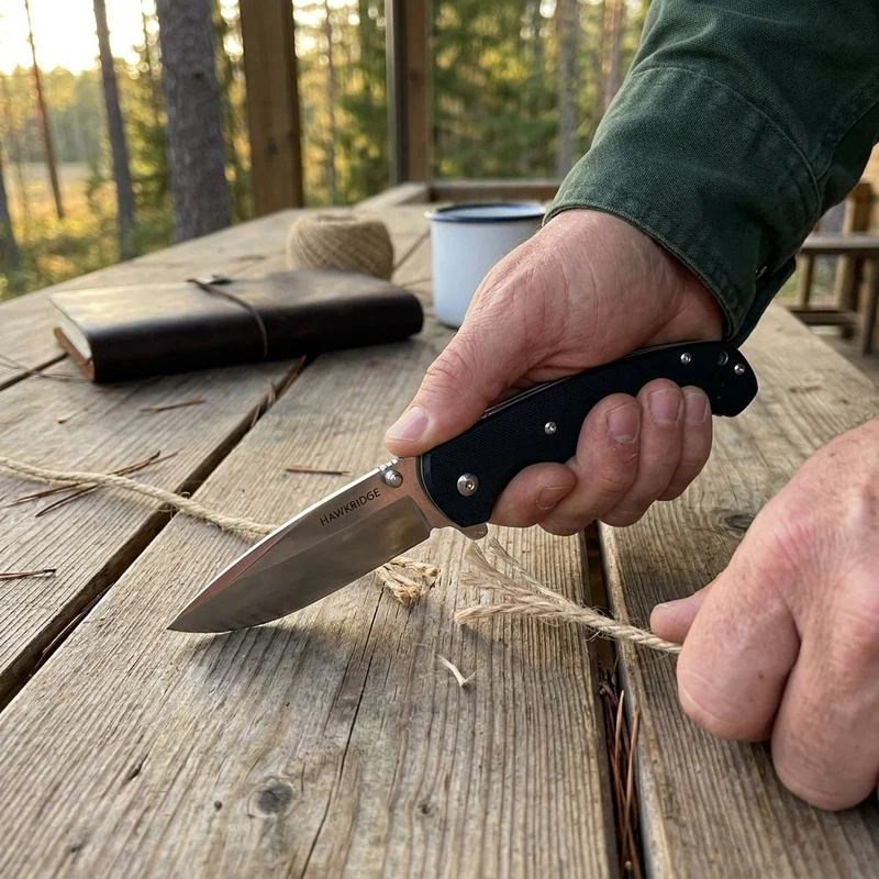 Folding kniv med fjederåbning | 3,75" S30V-klinge & G10-håndtag | Korrosionsbeständig, solid lås, til udendørs/hverdag