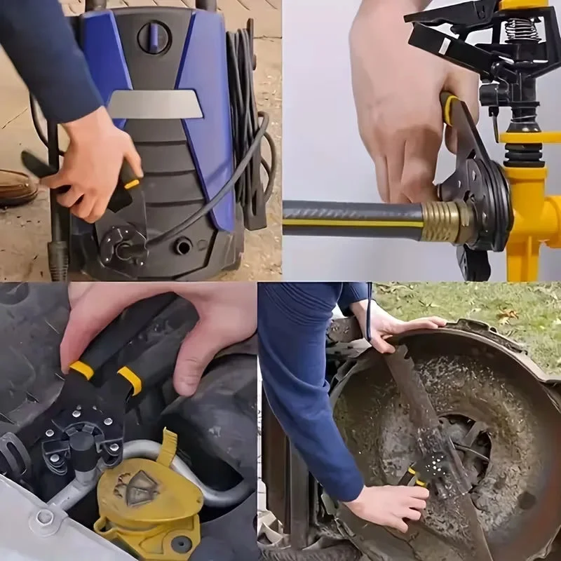 Kompakt skruenøgle i stål | Anti-slip tandgreb | Ideel til trange steder