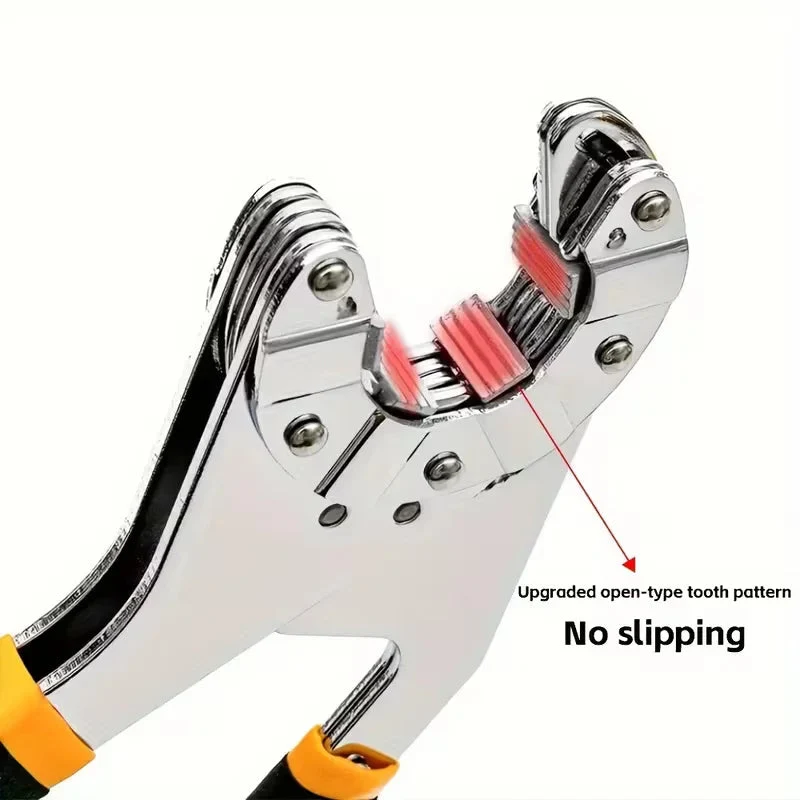 Kompakt skruenøgle i stål | Anti-slip tandgreb | Ideel til trange steder