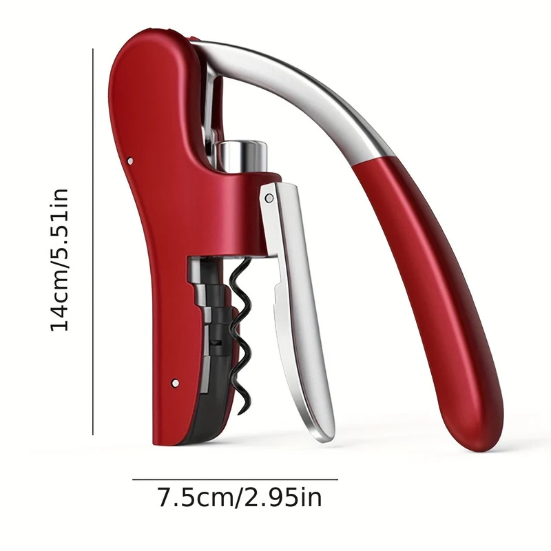 Korkprop fjerner med hævemechanisme | Ergonomisk håndtag | 14 × 7,5 cm