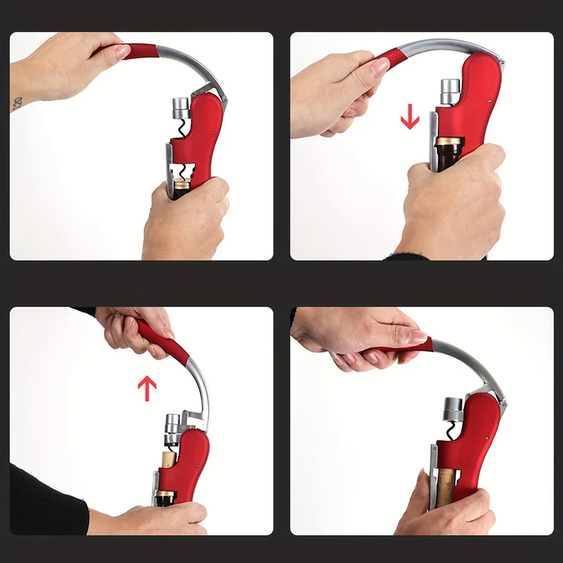 Korkprop fjerner med hævemechanisme | Ergonomisk håndtag | 14 × 7,5 cm