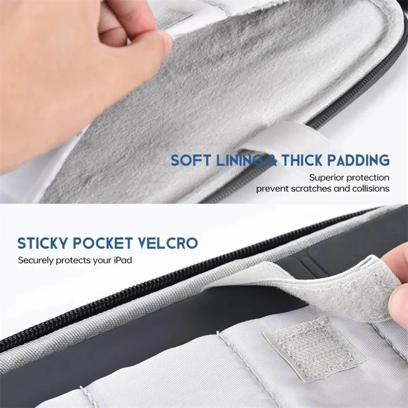 Vandtæt og stødabsorberende laptoptaske i polyester til 13,6 tommer
