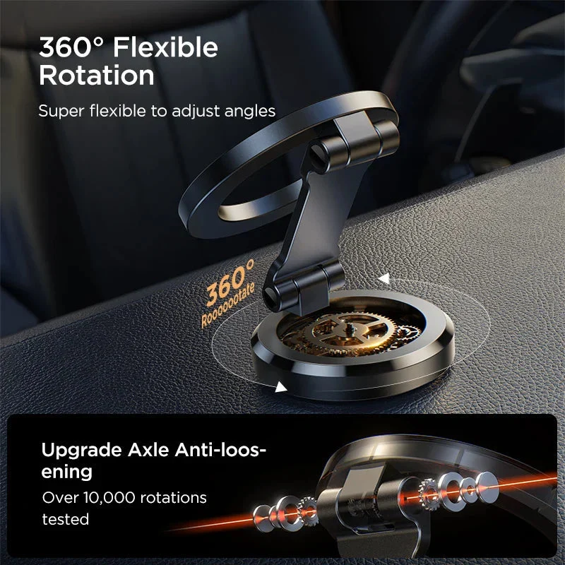 Universel Magnetisk Smartphone Holder til Bil | 360° Drejbar og Foldebar