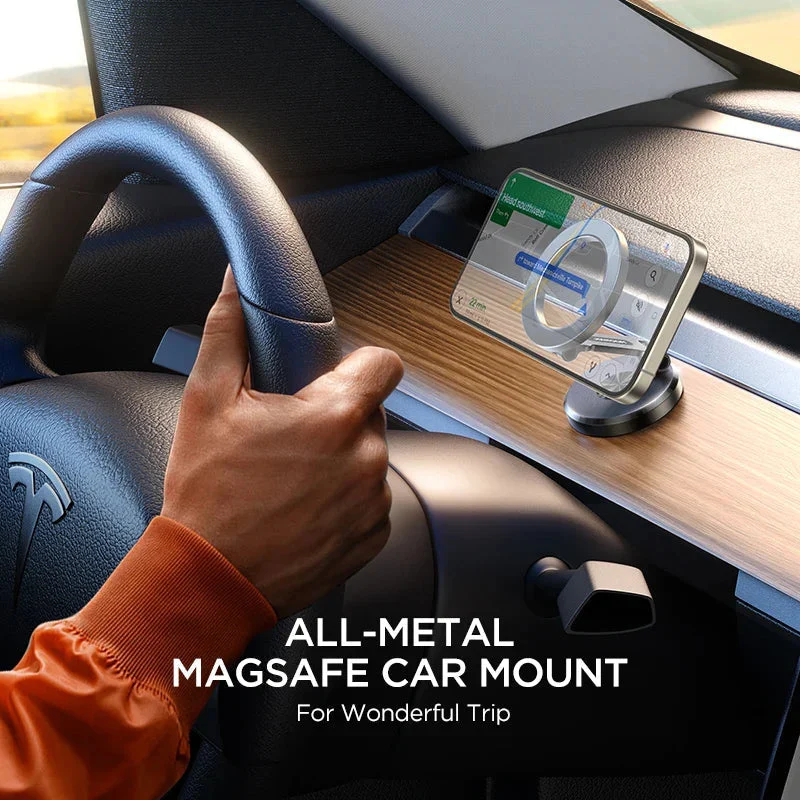 Universel Magnetisk Smartphone Holder til Bil | 360° Drejbar og Foldebar