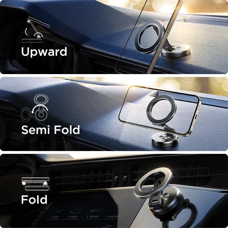 Universel Magnetisk Smartphone Holder til Bil | 360° Drejbar og Foldebar