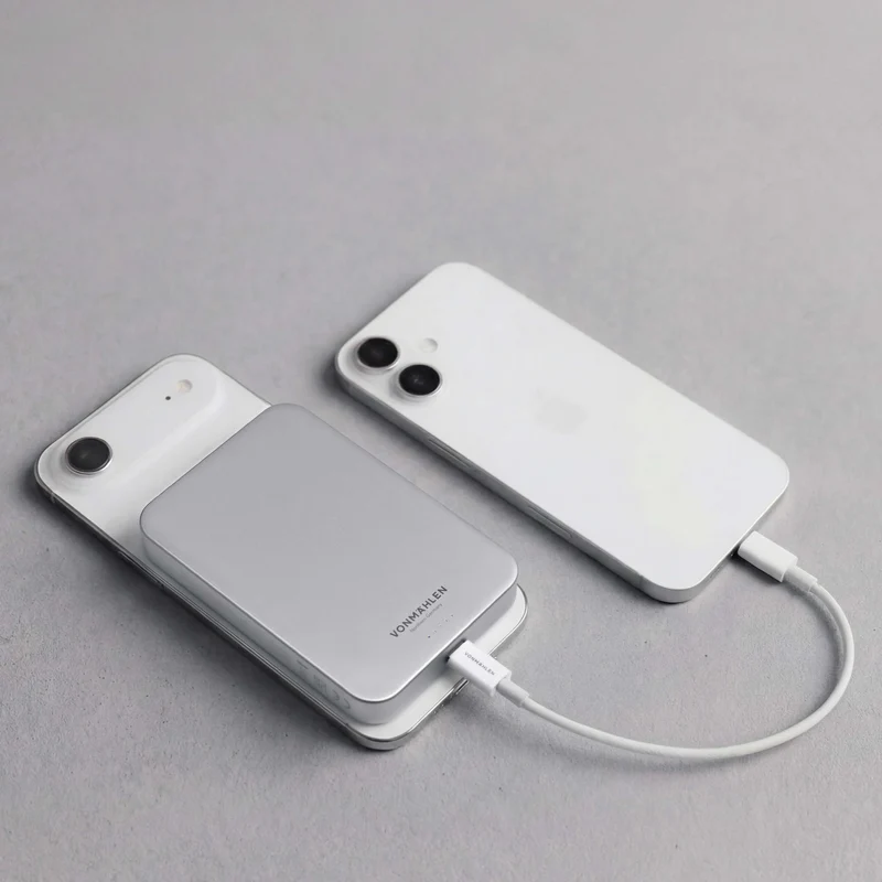 Trådløs Powerbank 10000 mAh med MagSafe, Qi2 og USB-C PD