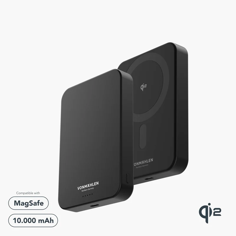 Trådløs Powerbank 10000 mAh med MagSafe, Qi2 og USB-C PD