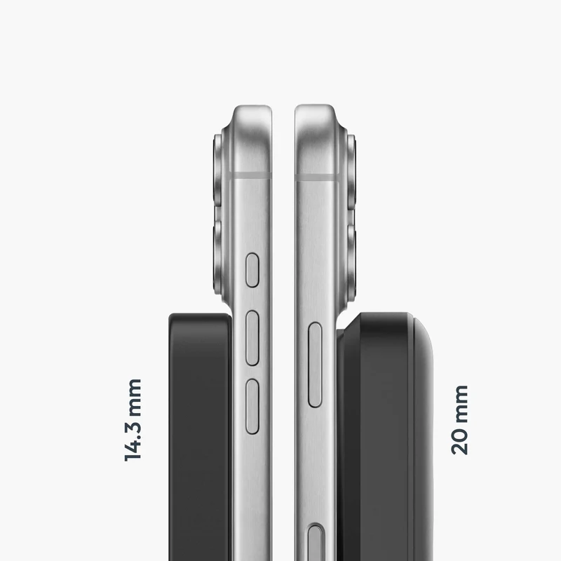 Trådløs Powerbank 10000 mAh med MagSafe, Qi2 og USB-C PD