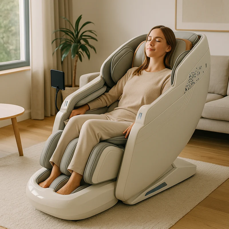 Massagestol 3D med SL-teknologi, lufttrycksmassage, Zero Gravity & Intelligent Styrning – Modell 988R8