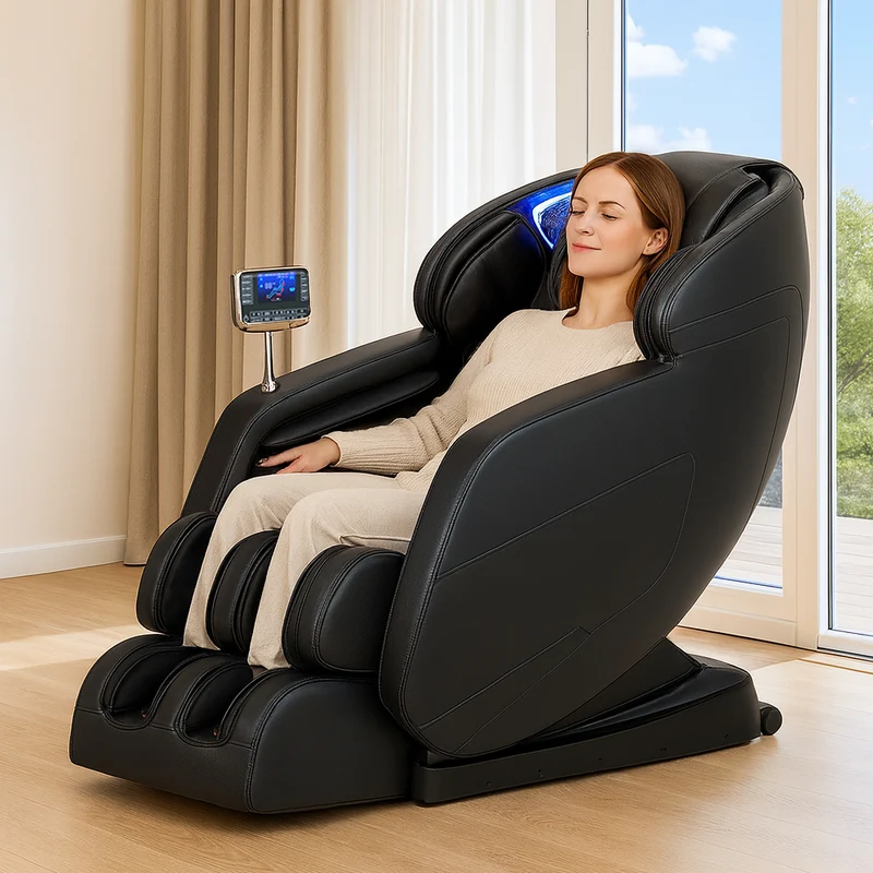 Massagestol 8D - S-teknologi, Zero Gravity och Värmebehandling - Model S9C