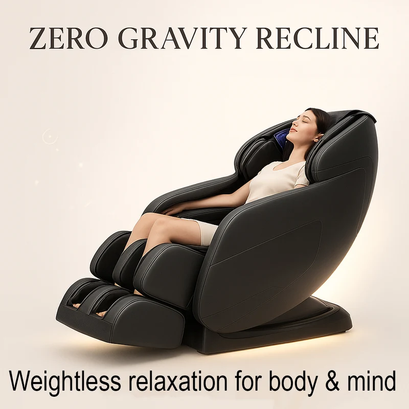 Massagestol 8D - S-teknologi, Zero Gravity och Värmebehandling - Model S9C