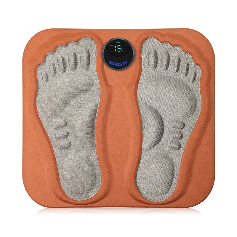 Elektrisk fodmassage måtte med 6 programmer, 9 intensitetsniveauer og fjernbetjening