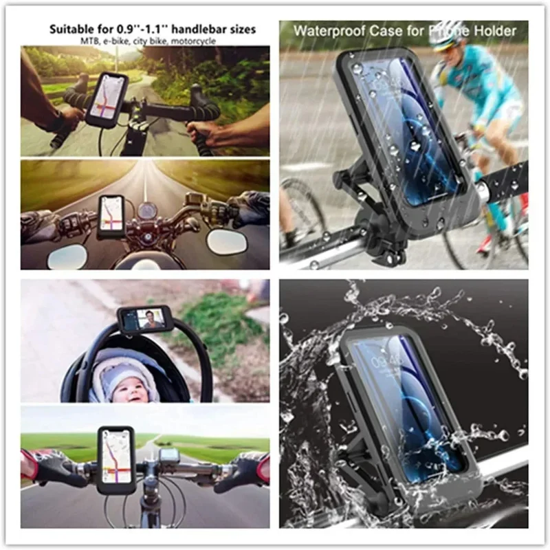Cykel Smartphone Holder | Vandtæt 360° Drejelig Håndsfree Tilbehør til Styr