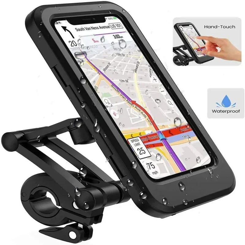 Cykel Smartphone Holder | Vandtæt 360° Drejelig Håndsfree Tilbehør til Styr