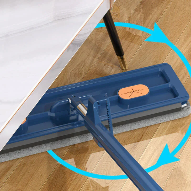 Selvvridende moppe med 360° drejehoved og mikrofiber til alle gulvtyper