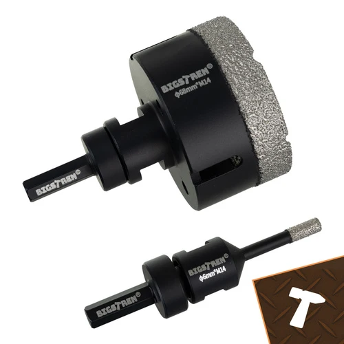 Diamanthålsågar M14 (6–68 mm) – 6 delar för kakel, keramik & sten
