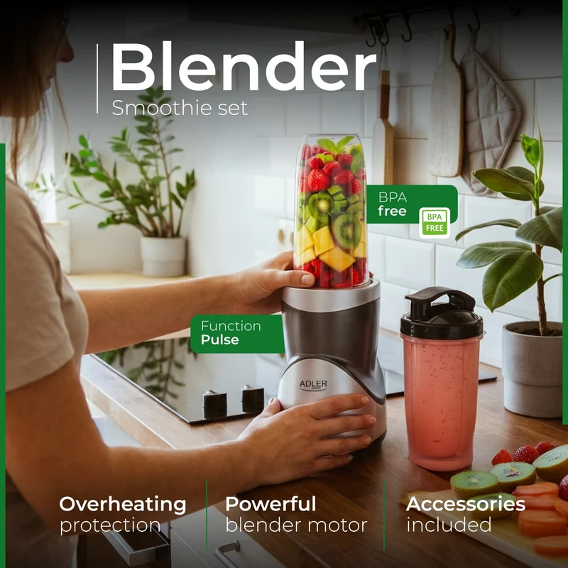 Mixer/Smoothie med flaskor