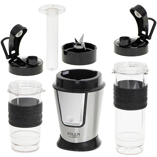 Blender med 2 sportflaskor