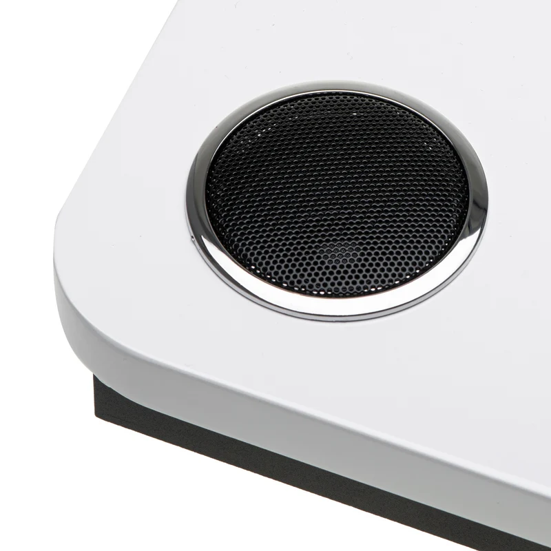 Skivspelare Vit/träfärg med Bluetooth & USB-inspelning