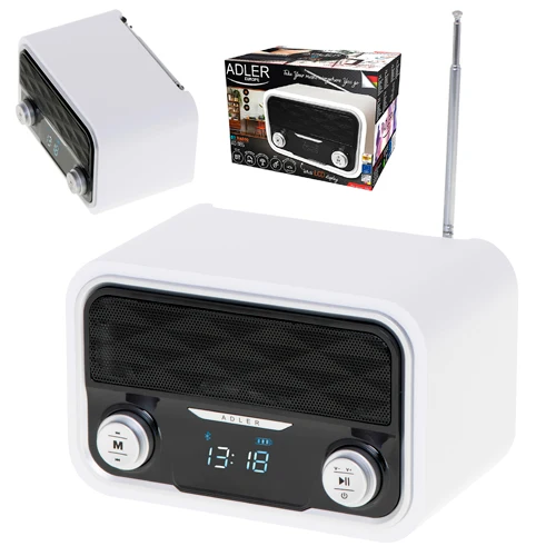 Trådlös Bluetooth-radio med FM, USB & SD – Uppladdningsbar
