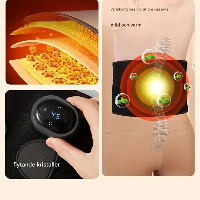 TermoRelax Pro - Elektrisk Värmebälte med Massage för Ryggen