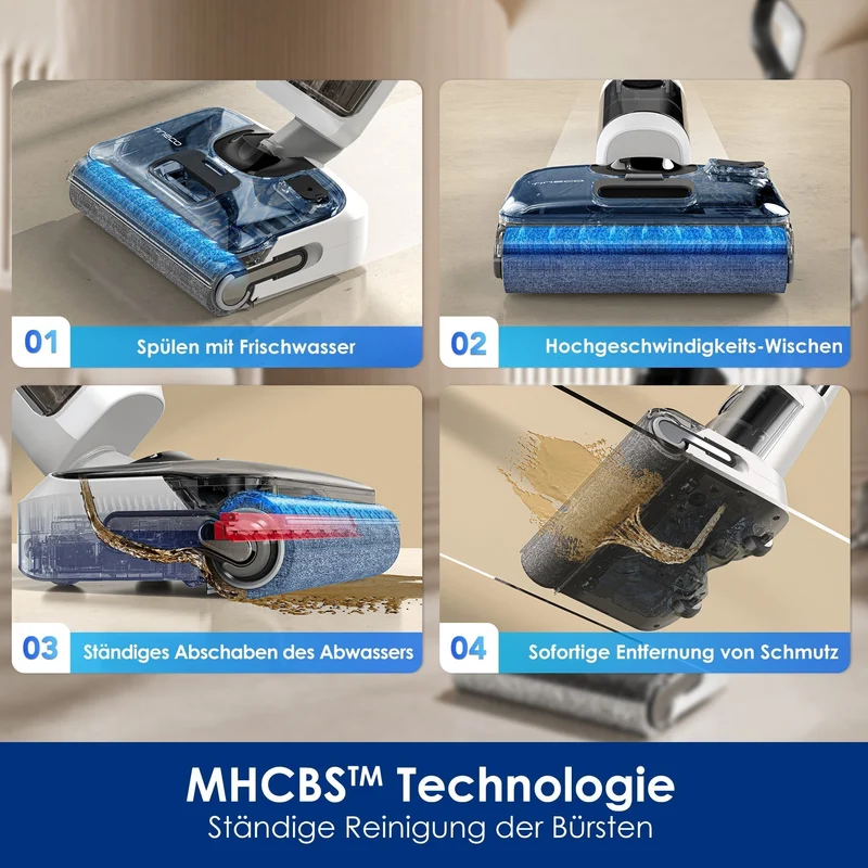 Fugtvacuum og tørresuger | Tineco FLOOR ONE Stretch S6 med smart rengøring