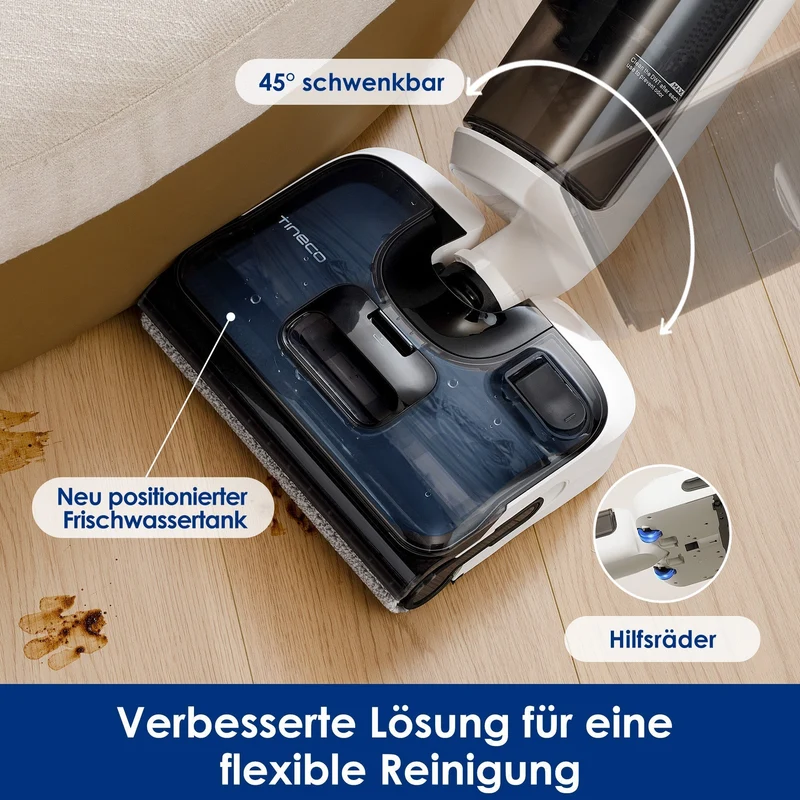 Fugtvacuum og tørresuger | Tineco FLOOR ONE Stretch S6 med smart rengøring