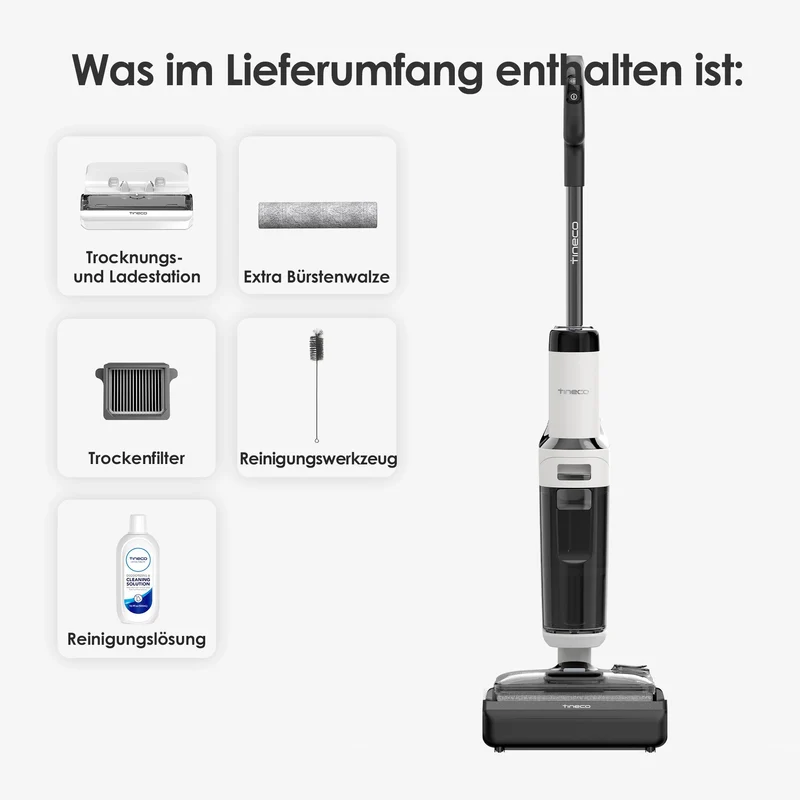 Fugtvacuum og tørresuger | Tineco FLOOR ONE Stretch S6 med smart rengøring