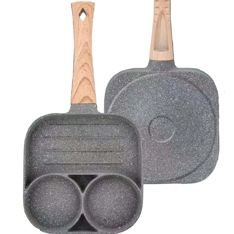 4-huls Non-stick Omeletpande i Aluminium til Gas og Induktion