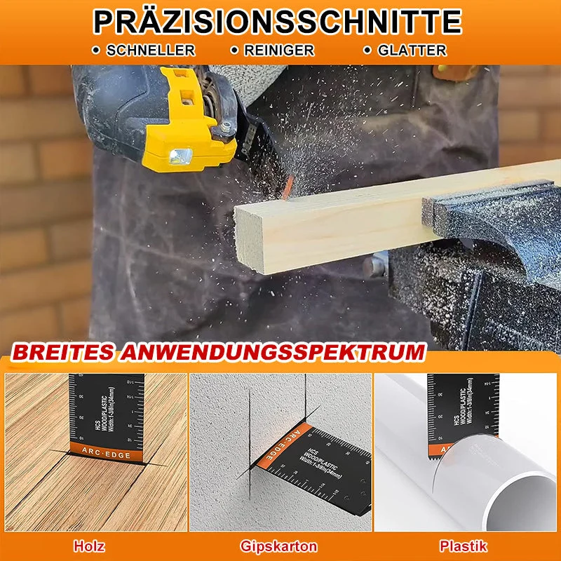 20-pak Oscillerende Sægblaade | Buet Kant til Præcise Snit | Træ, Plastik, Blødt Metal | Universel Kompatibel