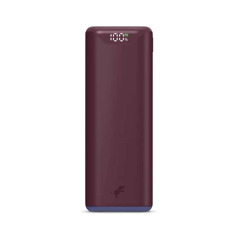 Kompakt USB-C Powerbank med 10.000 mAh og indbygget ladekabel