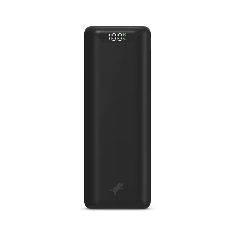 Kompakt USB-C Powerbank med 10.000 mAh og indbygget ladekabel