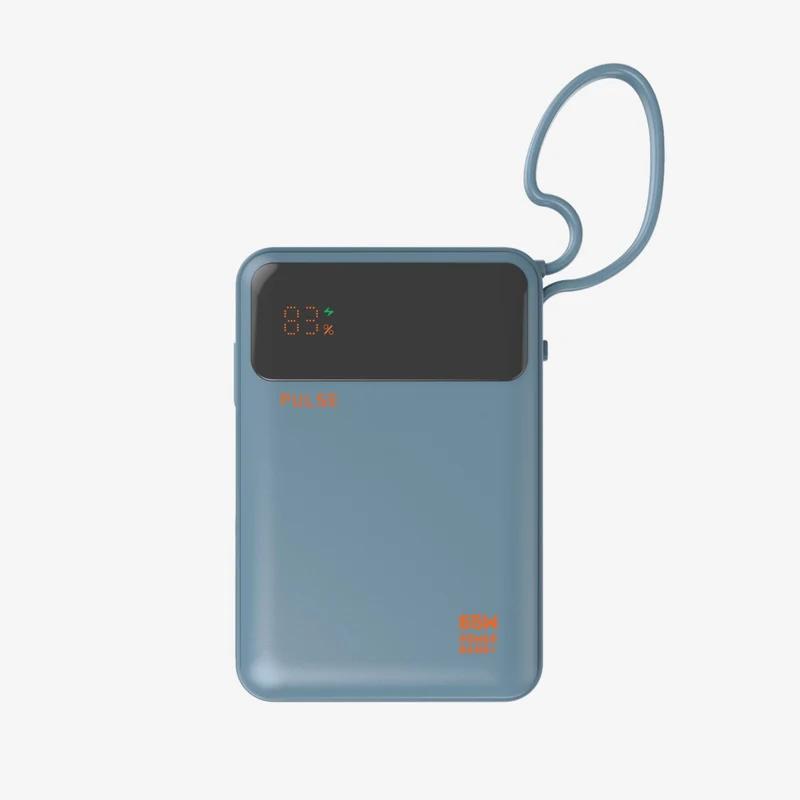 Kompakt 65 W Powerbank til laptop med 20.000 mAh og USB-C-kabel