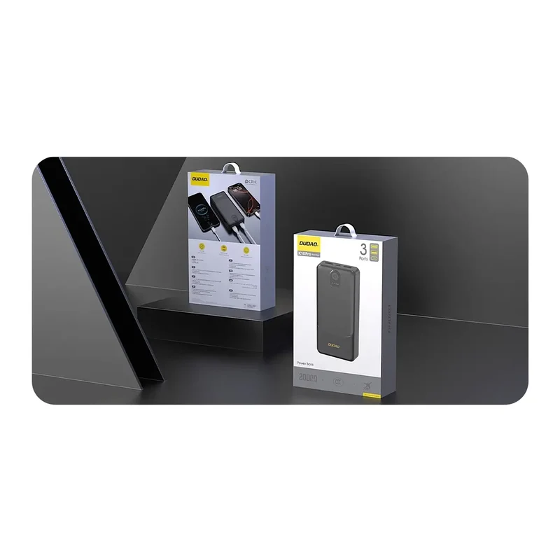 Powerbank 20.000 mAh med hurtigopladning og LED-skærm - Dual-USB