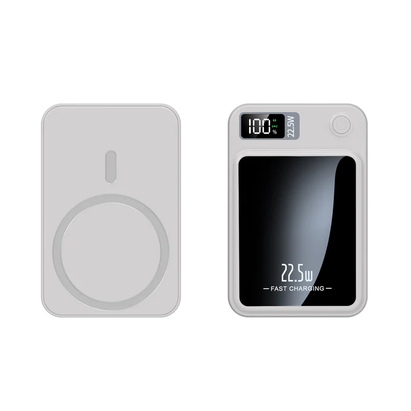 20000 mAh Powerbank med 22,5 W hurtigopladning og 15 W trådløs Qi-opladning