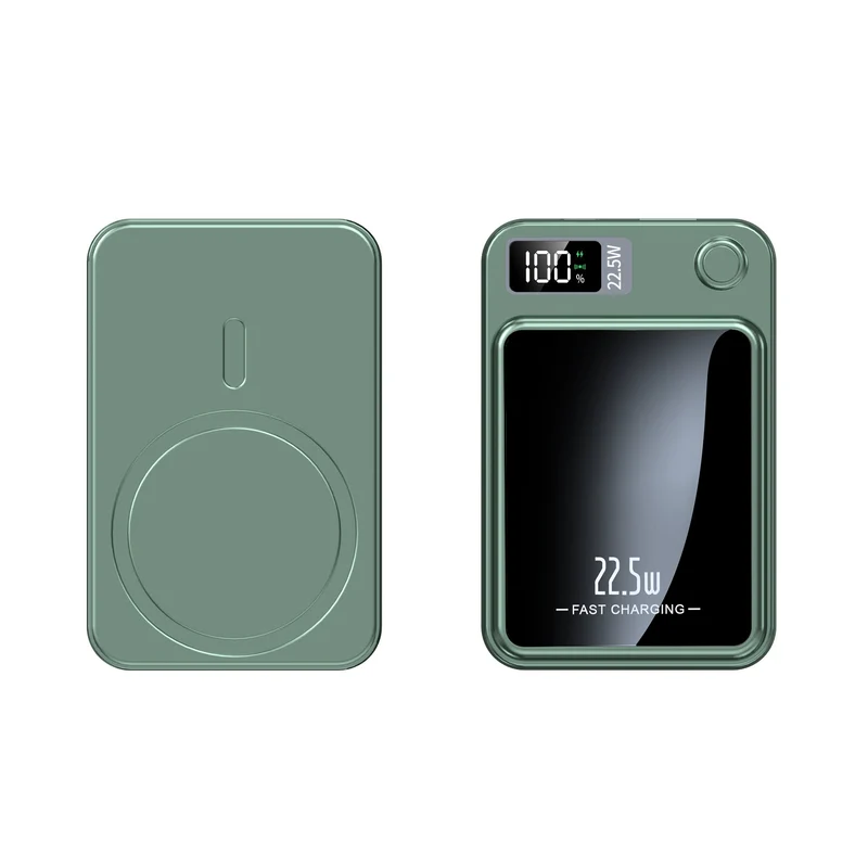 20000 mAh Powerbank med 22,5 W hurtigopladning og 15 W trådløs Qi-opladning