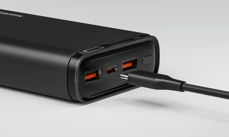 20000 mAh Powerbank – Universel Hurtigopladning med USB-C PD og Dual USB-A