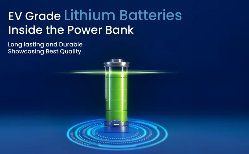 Powerbank med 10.000 mAh - 45 W PD hurtigopladning til smartphone og tablet