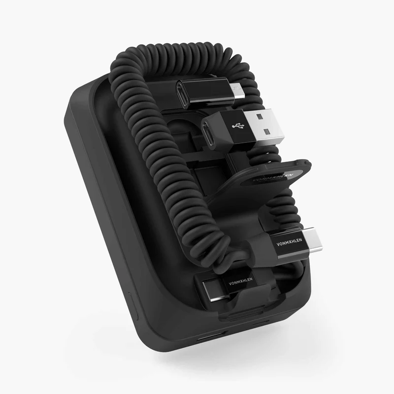Magnetisk Powerbank 10000 mAh med USB-C og ladekabel